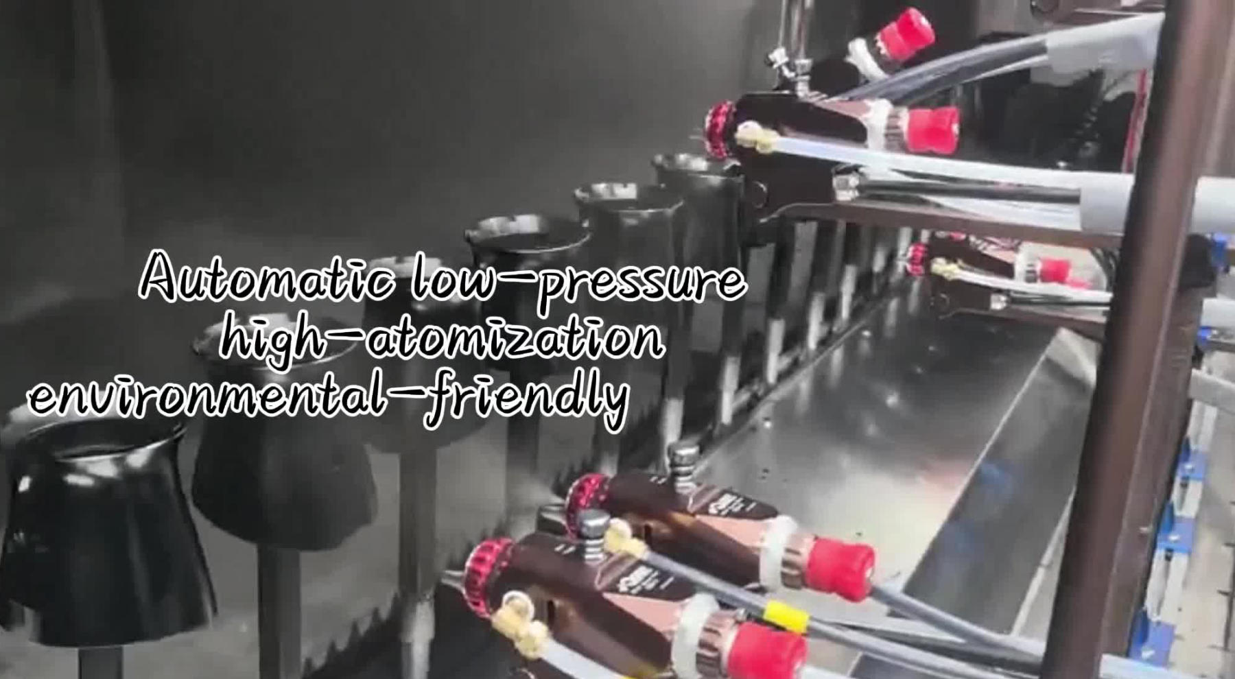 Automatic Spray Gun Live Application Video - Effectively Saves Paint; Ultimate Fine Atomization